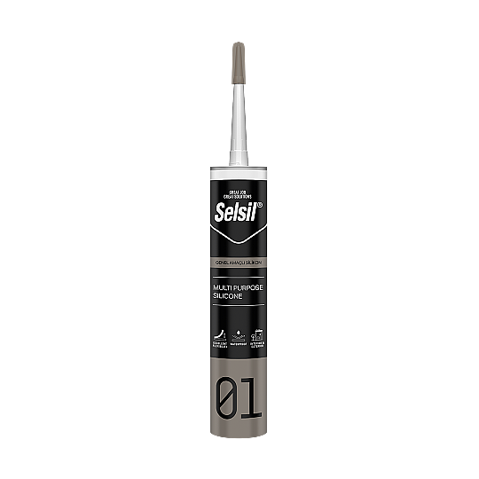 SELSİL GENEL AMAÇLI SİLİKON-280GR (SİYAH)