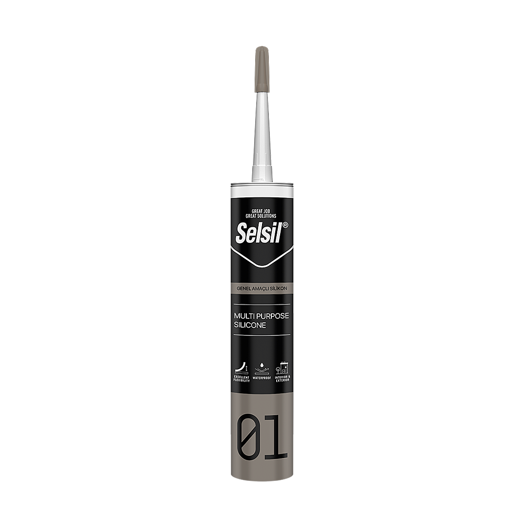 SELSİL GENEL AMAÇLI SİLİKON-280GR (SİYAH) - 1