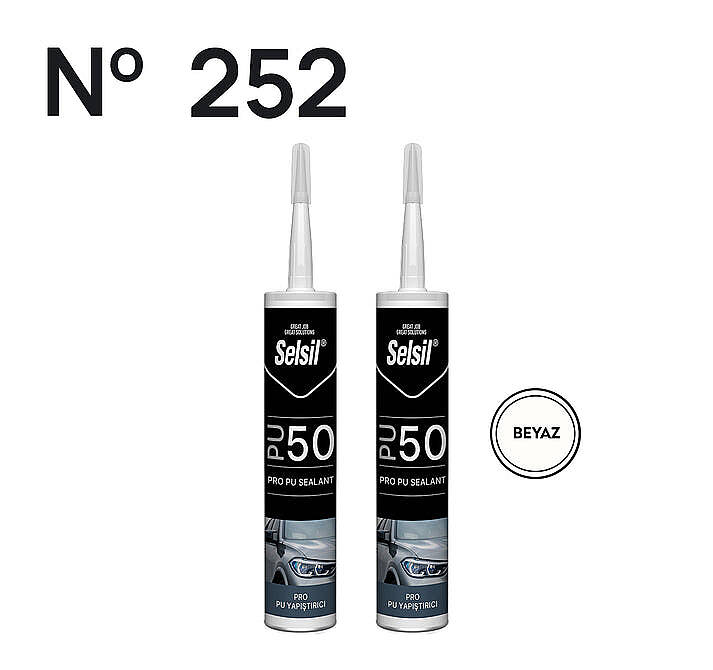 SELSİL PU MASTİK 50 SHORE 280ML (BEYAZ) - 1