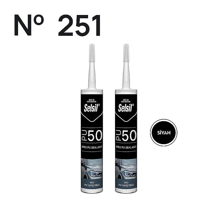 SELSİL PU MASTİK 50 SHORE 280ML (GRİ) - 1