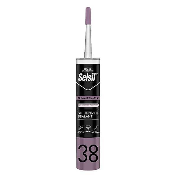 SELSİL SİLİKONİZE MASTİK-500 GR (ANTRASİT GRİ) - 1